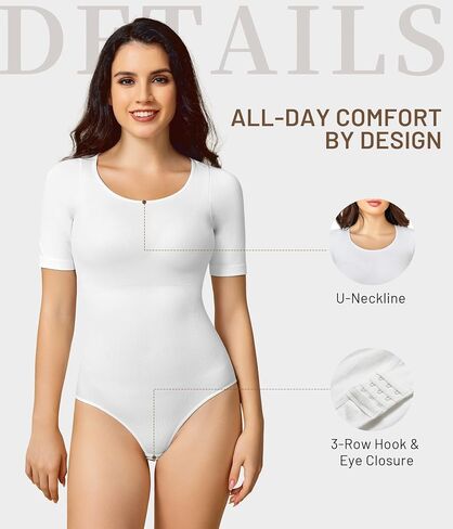 MERYOSZ Shapewear for Women Tummy Control Seamless Body Shaper Slimming Bodysuit in Saudi Arabia