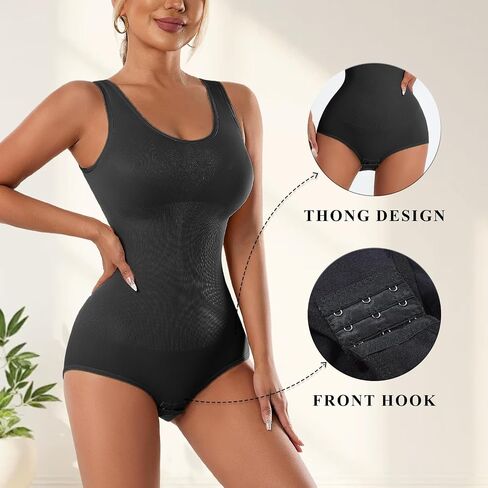 Women's Shapewear Bodysuit Tummy Control Hook Closure 3 Pack in Saudi Arabia