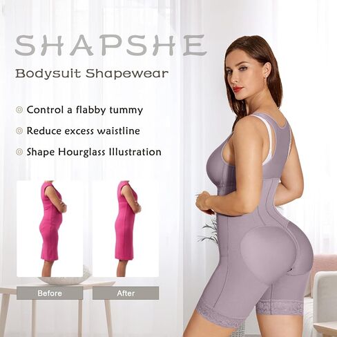 ملابس داخلية من SHAPSHE Fajas كولومبية مولديدوراس للنساء للتحكم في البطن ورافع المؤخرة لكامل الجسم in Kuwait