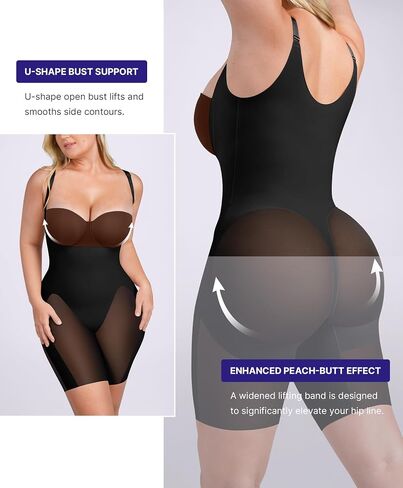 SHAPELLX Shapewear Tummy Control Women Bodysuits Dresses Butt Liftting Open Bust Body Shaper Fajas Colombianas Moldeadoras in Kuwait