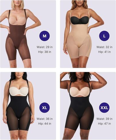 SHAPELLX Shapewear Tummy Control Women Bodysuits Dresses Butt Liftting Open Bust Body Shaper Fajas Colombianas Moldeadoras in Kuwait