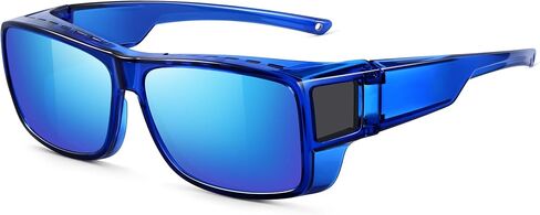 Fit Over Glasses Polarized Sunglasses for Men,Womens Wrap Around Cover Shades UV Protection for Driving in Saudi Arabia