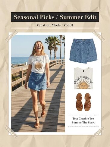 CUPSHE Jean Skorts for Woman High Waisted Denim Wrap Skirt with Shorts Trendy Mini Skort with Pocket in Kuwait