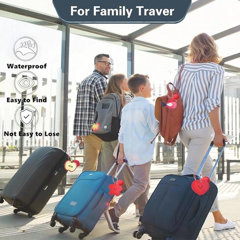 1 PCS Cute Leather Luggage Tag Holder Case Compatible with AirTag,Hidden Compartment for Travel Suitcase Tracking Case with Stainless Steel Loop,Name ID Label(Maple Leaf A) in Saudi Arabia
