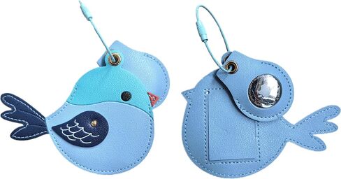 1 PCS Cute Leather Luggage Tag Holder Case Compatible with AirTag,Hidden Compartment for Travel Suitcase Tracking Case with Stainless Steel Loop,Name ID Label(Maple Leaf A) in Saudi Arabia