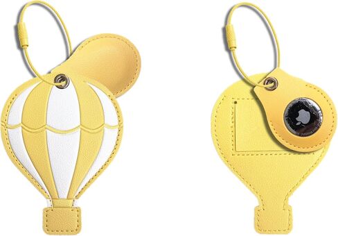 1 PCS Cute Leather Luggage Tag Holder Case Compatible with AirTag,Hidden Compartment for Travel Suitcase Tracking Case with Stainless Steel Loop,Name ID Label(Maple Leaf A) in Saudi Arabia