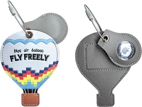 1 PCS Cute Leather Luggage Tag Holder Case Compatible with AirTag,Hidden Compartment for Travel Suitcase Tracking Case with Stainless Steel Loop,Name ID Label(Maple Leaf A) in Saudi Arabia