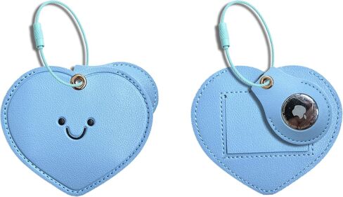 1 PCS Cute Leather Luggage Tag Holder Case Compatible with AirTag,Hidden Compartment for Travel Suitcase Tracking Case with Stainless Steel Loop,Name ID Label(Maple Leaf A) in Saudi Arabia