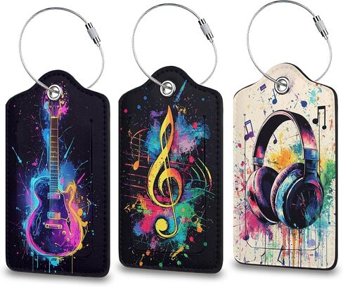 Peacock Luggage Tag for Suitcase, Privacy Cover ID Label with Stainless Steel Loop and Address Card for Travel Bag Suitcase Backpack, 3 Pack in Saudi Arabia