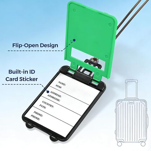 Custom Luggage Tags Bulk, Personalized Suitcase Labels with Your Logo or Text, Durable Plastic ID Tags, Ideal for Company Travel & Events in Saudi Arabia