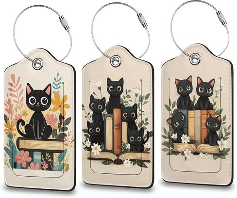 Peacock Luggage Tag for Suitcase, Privacy Cover ID Label with Stainless Steel Loop and Address Card for Travel Bag Suitcase Backpack, 3 Pack in Saudi Arabia