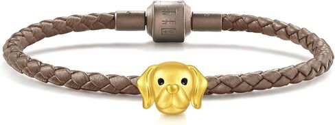 CHOW SANG SANG 999 Gold Charme Puppy Labrador Retriever Charm Bracelet for Women & Men 17cm 96402C in Kuwait