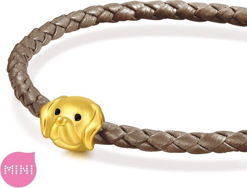 CHOW SANG SANG 999 Gold Charme Puppy Labrador Retriever Charm Bracelet for Women & Men 17cm 96402C in Kuwait