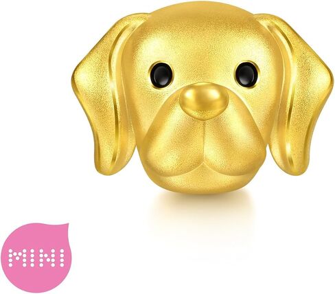 CHOW SANG SANG 999 Gold Charme Puppy Labrador Retriever Charm Bracelet for Women & Men 17cm 96402C in Kuwait