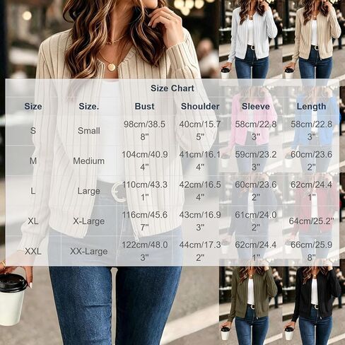 Ribbed Zip Up Jacket for Women Long Sleeve Fall Tops Lightweight Spring Coat Casual Trendy Jackets No Hood in Kuwait