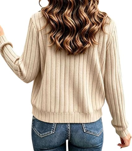 Ribbed Zip Up Jacket for Women Long Sleeve Fall Tops Lightweight Spring Coat Casual Trendy Jackets No Hood in Kuwait