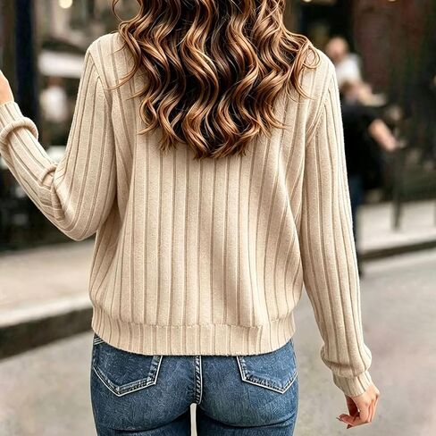 Ribbed Zip Up Jacket for Women Long Sleeve Fall Tops Lightweight Spring Coat Casual Trendy Jackets No Hood in Kuwait