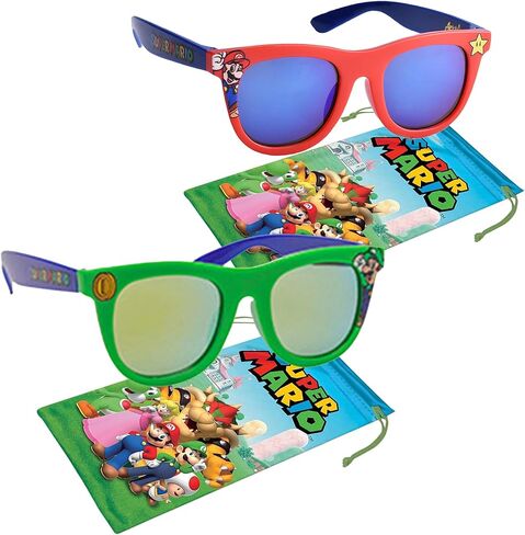 Sun-Staches Super Mario Sunglasses x2 - Mario and Luigi - Comfortable, & Durable UV-Protective Sunglasses in Kuwait
