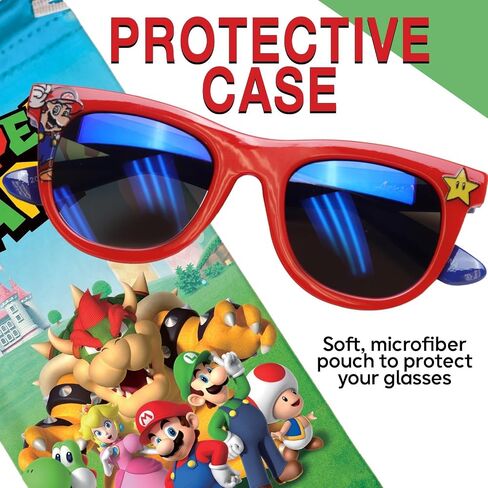 Sun-Staches Super Mario Sunglasses x2 - Mario and Luigi - Comfortable, & Durable UV-Protective Sunglasses in Kuwait