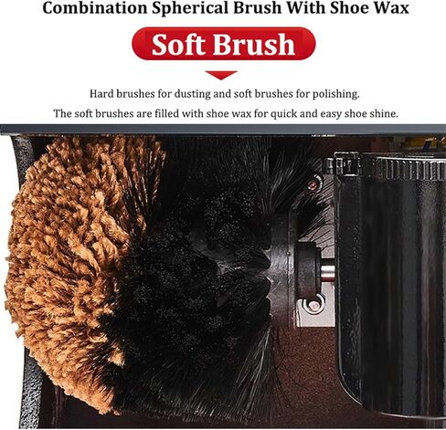 Electric Shoe Shine Polisher - Automatic Induction with Double Brushes, Overheating Protection, Smooth Operation for Home and Commercial Use in Kuwait
