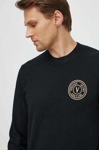 VERSACE JEANS COUTURE Sky Blue Logo Sweater – Everyday Elegance in Kuwait