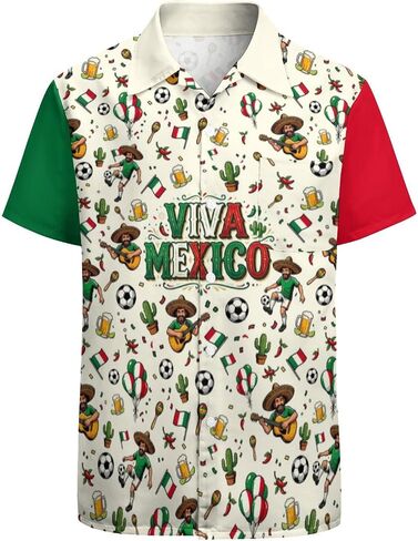 Hawaiian Shirt Men's Button Up Tropical Shirts Funny Short Sleeve Shirt in Kuwait