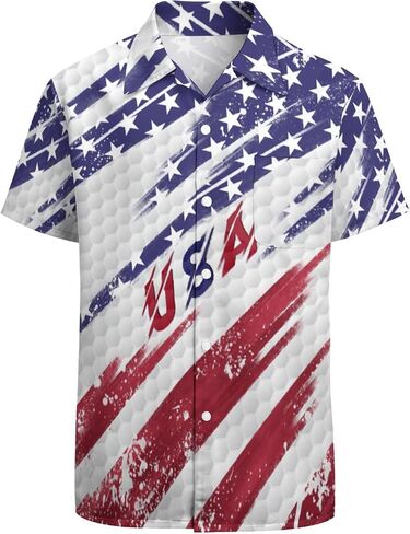 Hawaiian Shirt Men's Button Up Tropical Shirts Funny Short Sleeve Shirt in Kuwait