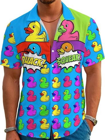 Men’s Hawaiian Shirt Western Style Button Down Vintage Symmetrical Print Short Sleeve Summer Beach Rodeo Party Clothes in Saudi Arabia