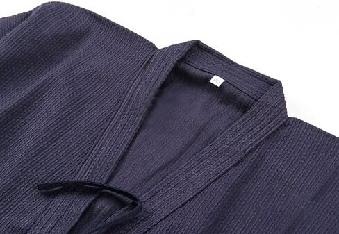 Kendo Gi Keikogi Cotton, Martial Arts Uniforms Jacket Kendo Kimono Tops Shirts Costumes - Navy Blue 6'3"/ 190cm in Kuwait