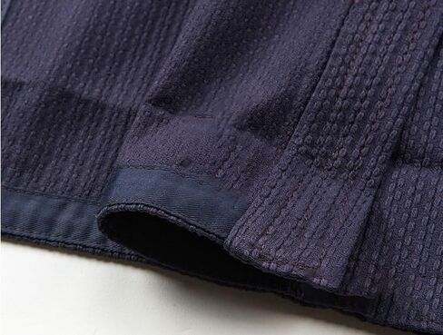 Kendo Gi Keikogi Cotton, Martial Arts Uniforms Jacket Kendo Kimono Tops Shirts Costumes - Navy Blue 6'3"/ 190cm in Kuwait