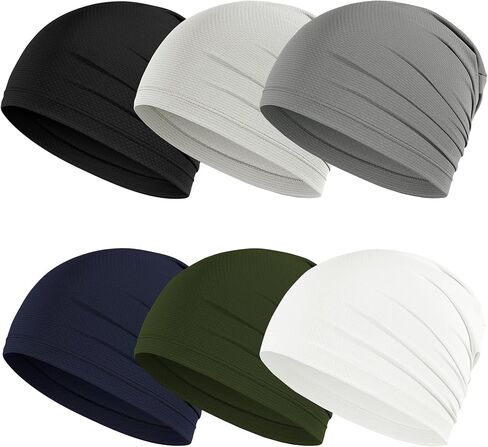 Cmonie 4-6Pack Breathable Skull Caps for Men Women,Cooling Quick Dry Beanie Running Caps for Cycling in Saudi Arabia