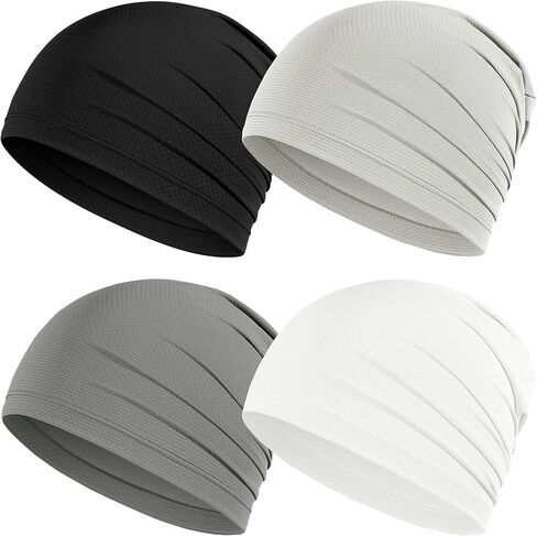 Cmonie 4-6Pack Breathable Skull Caps for Men Women,Cooling Quick Dry Beanie Running Caps for Cycling in Saudi Arabia