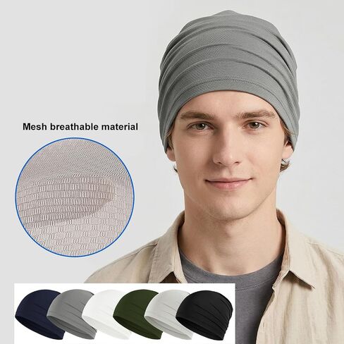 Cmonie 4-6Pack Breathable Skull Caps for Men Women,Cooling Quick Dry Beanie Running Caps for Cycling in Saudi Arabia