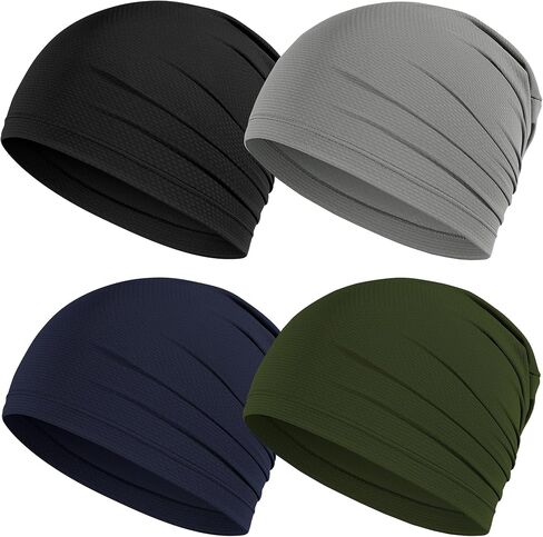 Cmonie 4-6Pack Breathable Skull Caps for Men Women,Cooling Quick Dry Beanie Running Caps for Cycling in Saudi Arabia