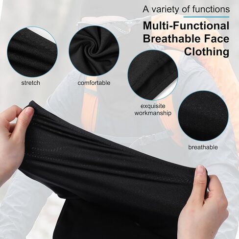30 PCS Balaclava Ski Mask Full Face Cover Men Face Mask UV Protections Breathable Motorcycle Outdoor Sports Masks for Men Women Black in Kuwait