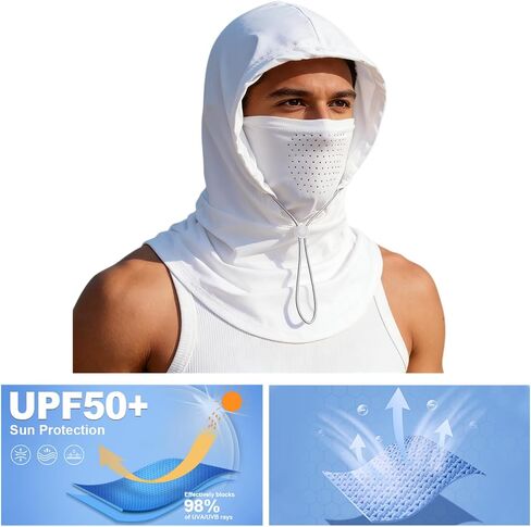 Cooling Balaclava Face Mask Sun UV Protection Hood Full Head Mask Face Cover with Breathable Holes for Cycling Fishing in Saudi Arabia