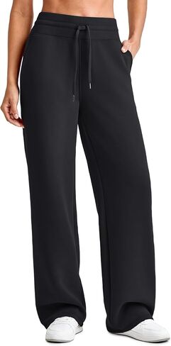 G4Free Smoofit Modal Soft Wide Leg Sweatpants for Women High Waist Drawstring Casual Lounge Pants with Pockets in Kuwait
