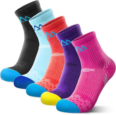 innotree Women‘s Cotton Ankle Hiking Socks, Thick Cushion Breathable Athletic Socks for Sport Hiking Walking Running, 5 Pairs in Saudi Arabia