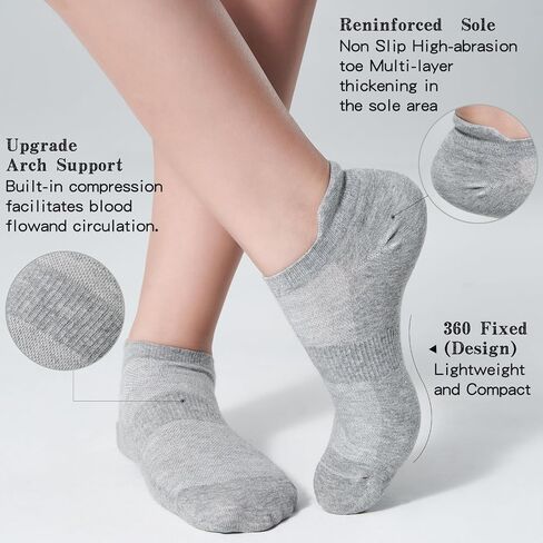 Ankle Socks Women - 6/12Pairs Men Low Cut No Show Athletics Socks | White Thin Summer Short Low Rise Liner Sport Running Workout Sneaker Lightweight Yogs Pilates Golf Footies Socks Non Slip in Kuwait