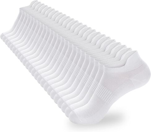 Ankle Socks Women - 6/12Pairs Men Low Cut No Show Athletics Socks | White Thin Summer Short Low Rise Liner Sport Running Workout Sneaker Lightweight Yogs Pilates Golf Footies Socks Non Slip in Kuwait