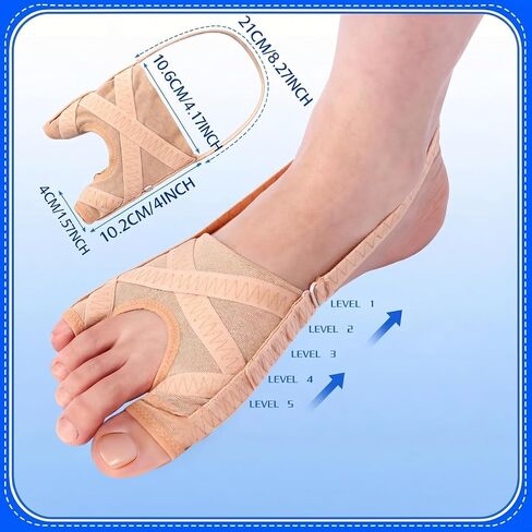 Sosation 2 Pairs Bunion Corrector for Women and Men Breathable Big Toe Corrector Adjustable Bunion Splint Toe Straightener for Separator Pain Relief Joint Support(Large) in Kuwait