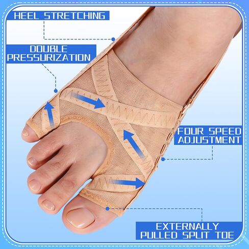 Sosation 2 Pairs Bunion Corrector for Women and Men Breathable Big Toe Corrector Adjustable Bunion Splint Toe Straightener for Separator Pain Relief Joint Support(Large) in Kuwait