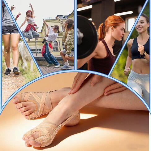 Sosation 2 Pairs Bunion Corrector for Women and Men Breathable Big Toe Corrector Adjustable Bunion Splint Toe Straightener for Separator Pain Relief Joint Support(Large) in Kuwait