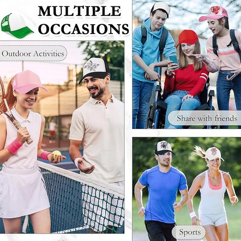 25 Pcs Adult Trucker Caps Bulk Blank Sublimation Baseball Hat Adjustable Mesh Trucker Hat for Men Women Summer Outdoor, Multicolor in Saudi Arabia