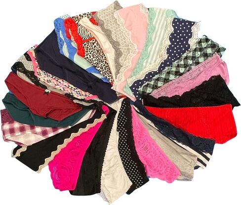 Women's Underwear Variety Pack Assorted Panties Bikinis Hipster Boyshorts Briefs Sexy Cute Multi Colored Cotton Lace in Kuwait
