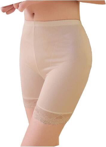 Forever Angel Women's 100% Silk Stretch Lace Boyshorts Panties Undershorts in Saudi Arabia
