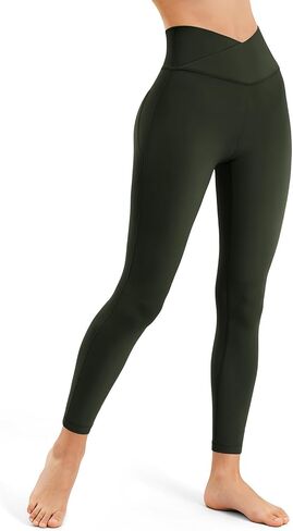 Workout Crossover Leggings for Women,V-cross Athletic Pants High Waist Gym Leggings for Pialtes,Yoga,Athleisure in Saudi Arabia