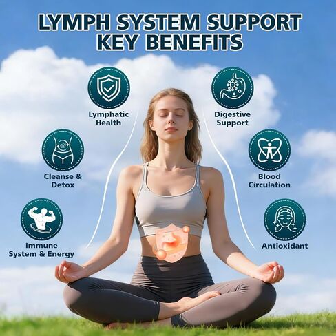 Lymphatic Drainage Drops - Organic Lymphatic Drainage Supplements with Milk Thistle, Echinacea, Artichoke - Liver Cleanse Detox & Repair Drops with All Vitamins, 2 Fl.Oz Vegan, Non-GMO in Saudi Arabia