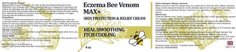 High Strength Bee Venom Cream, Dyshidrotic Eczema Ointment, Heat Rash, Itching, Eczema, Psoriasis, Leg, Stomach, Foot, Hand, Irritated Skin, All Age Care in Saudi Arabia
