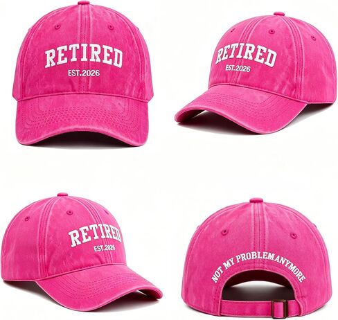 Retirement Gifts for Women 2026 – Funny Retired Hat, Adjustable Cotton Baseball Cap for Daily Travel Golf in Kuwait